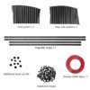 Universal Fit Magnetic Car Side Window Sunshade Curtains (4PCS) – Removable Privacy & Heat Protection, Pleated Black Magnetic Car Window Shades for Baby & UV Protection, Foldable & Easy to Use