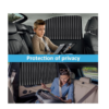 Universal Fit Magnetic Car Side Window Sunshade Curtains (4PCS) – Removable Privacy & Heat Protection, Pleated Black Magnetic Car Window Shades for Baby & UV Protection, Foldable & Easy to Use